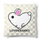 kazeou（風王）のLOVE＆RABBIT(市松)Y Cushion