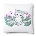 nya-mew（ニャーミュー）のカタクリニャーちゃん Cushion