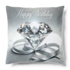 niko&PANDA shopの4月　誕生宝石ダイヤモンド クッション