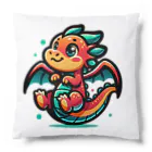 おさんぽドラ子のおさんぽドラゴンのドラ子 Cushion