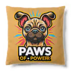 Urban pawsのパグチワワ「Paws of Power」 クッション