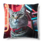 ネオンストリートANIMALのアメリカンショートヘア#4【ネオンストリートcat】 Cushion