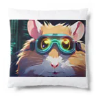 usubokeの「夢のような夜の世界、ハムスターのアニメチックな冒険！」 Cushion