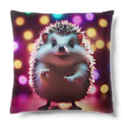 ハリネズミのゆゆのダンスパーティーをしているハリネズミ Cushion