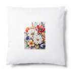 Lemon teaのたくさんの花々を Cushion