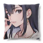 echaの黒髪の女の子 Cushion