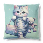 青りんごミュージアムのキャリアウーマン Cushion