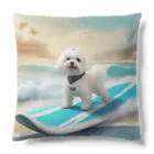 ちいさき家族スキ　Maltese ♡のかわいいマルチーズ Cushion