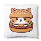 ゆるきゃら製作所の猫バーガー クッション