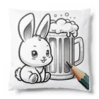 bottaの可愛いウサギ(垂れ耳ビール)05 Cushion