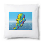 Drecome_Designの【レインボーカラー】おねんね海獺(ラッコ)親子 Cushion