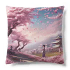 Y.Maeの舞い散る桜 Cushion