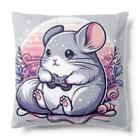 もふっとチンチラ🐭のゲーマーチンチラ Cushion