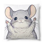 もふっとチンチラ🐭のばんざいチンチラ Cushion