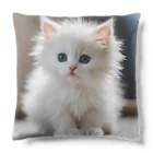 SkyBlueのキュートな子猫 Cushion