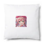 asanonnのリボン付きヘッドバンドな女の子 Cushion