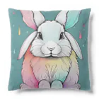 STTakuyaのロップイヤーライクカラフルラビット Cushion