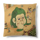 よろこびの鼻くそゴリラとパグ Cushion