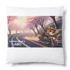 ANIMAL-BIKER’ｓ　LABOの春だ、バイクだ、熊らいだー Cushion