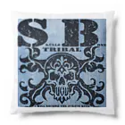 Ａ’ｚｗｏｒｋＳのSKULL&BONE TRIBAL GRUNGE BLK ON DENIM Cushion