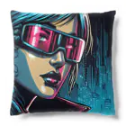 kangekiのサイバーパンクガールNo.42 Cushion