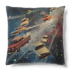 MistyStarkの宇宙を飛び交う車たち Cushion