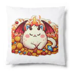 nekodoragonのおやすみ！猫ドラゴン　背景透過ver Cushion