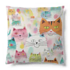 F2 Cat Design Shopのbeloved cats 002 Cushion