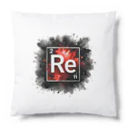 science closet（科学×ファッション）の元素シリーズ　~レニウム Re~ Cushion