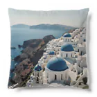 Kitty55のギリシャサントリーニ島 Cushion