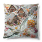 まみおデザインのお菓子の古民家 Cushion