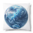 Ryoukaの地球_ガラス玉 Cushion