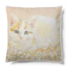 やさしい世界の小さな花とねこ Cushion