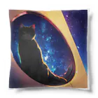 猫との風景の風景_星空と猫002 クッション