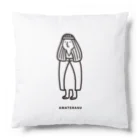 ねっこのAMATERASU_WOMAN_LINE_BK Cushion