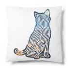 猫との風景の風景_夜景と猫001 Cushion