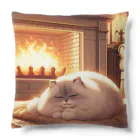 statham2865の暖炉猫 Cushion