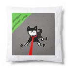 ペコりんショップの黒柴散歩拒否 Cushion