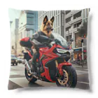 the blue seasonの街角の犬ライダー Cushion