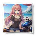 「ワンダーワールド」の駆けるバイク女子❣️ Cushion