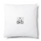 二宮大輔の自転車ロゴ Cushion