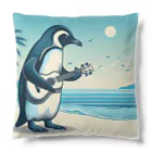 Green__teaのPenguinとウクレレ Cushion