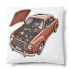 River book designのスポーティな赤い車がセンターに駐車。 Cushion