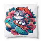 SOU＆SOUの亀乗り子猫 Cushion