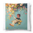 AQUAMETAVERSEの花ブランコに揺られ喜ぶ女の子　ラフルール　1859 Cushion