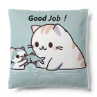 riopara0777のPositive cat　Good Job！（よくできましたっ！） クッション