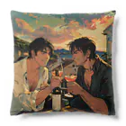 AQUAMETAVERSEのコルシカ島・ワインで乾杯　Tomoe bb 2712 Cushion