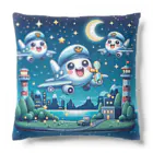 キャラクターズのキラキラ夜景飛行くん Cushion