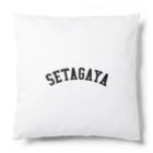 せたが屋さんの世田谷Tシャツ　ブラックロゴ(setagaya item) クッション