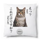 catnip factoryの不満顔の猫 クッション